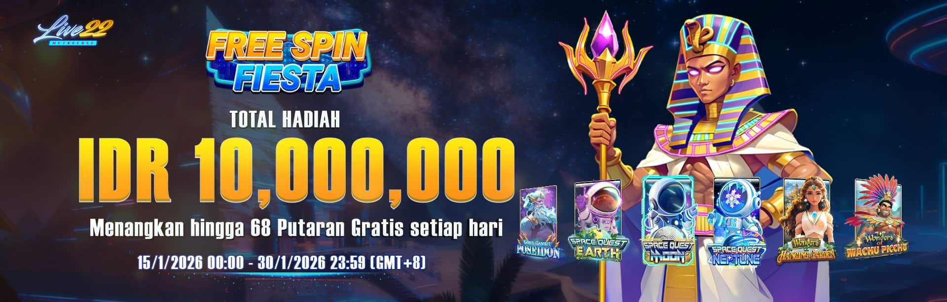 LIVE22 - FREE SPIN FIESTA