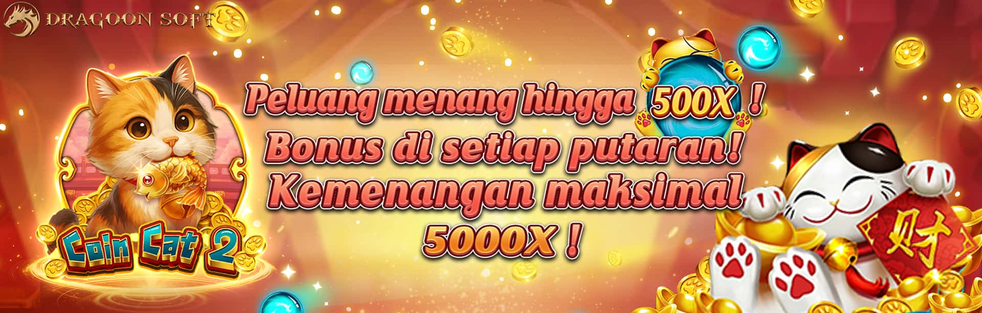 DRAGOONSOFT - COIN CAT 2 GAME PROMO BANNER