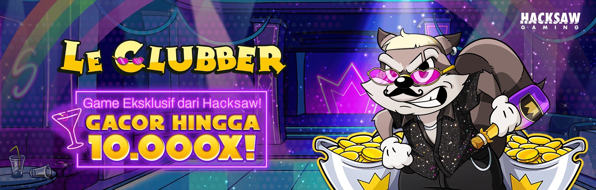 HACKSAW - LE CLUBBER GAME PROMO BANNER