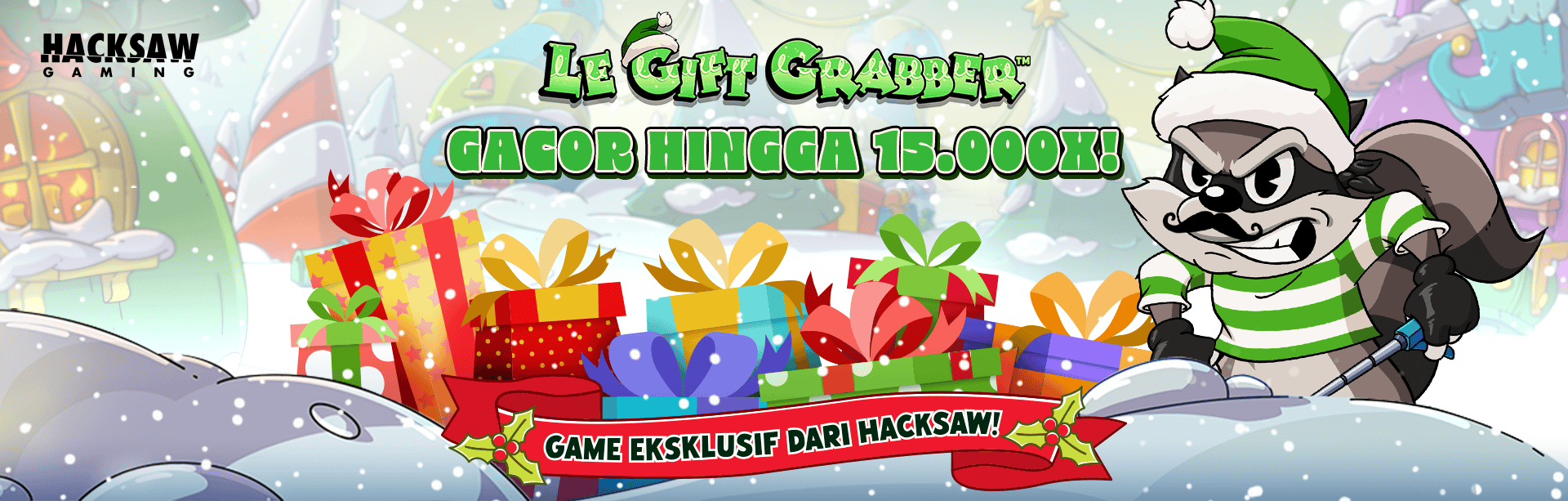 HACKSAW - LE GIFT GRABBER GAME PROMO BANNER