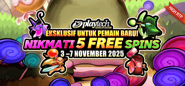 PLAYTECH - KAMPANYE PENDAFTARAN BARU PLAYTECH! (WEEK 1)