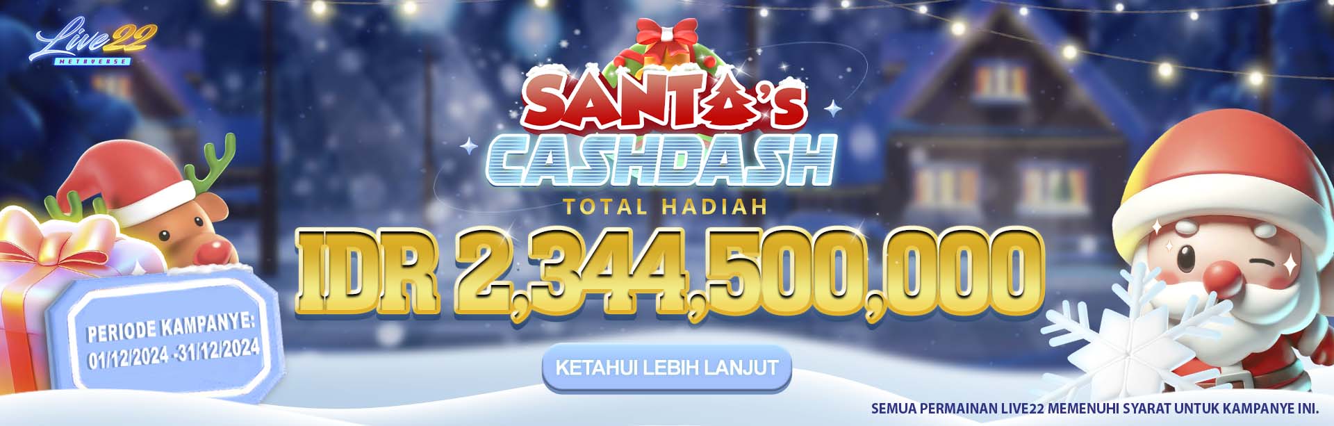 LIVE22 SANTA CASH DASH