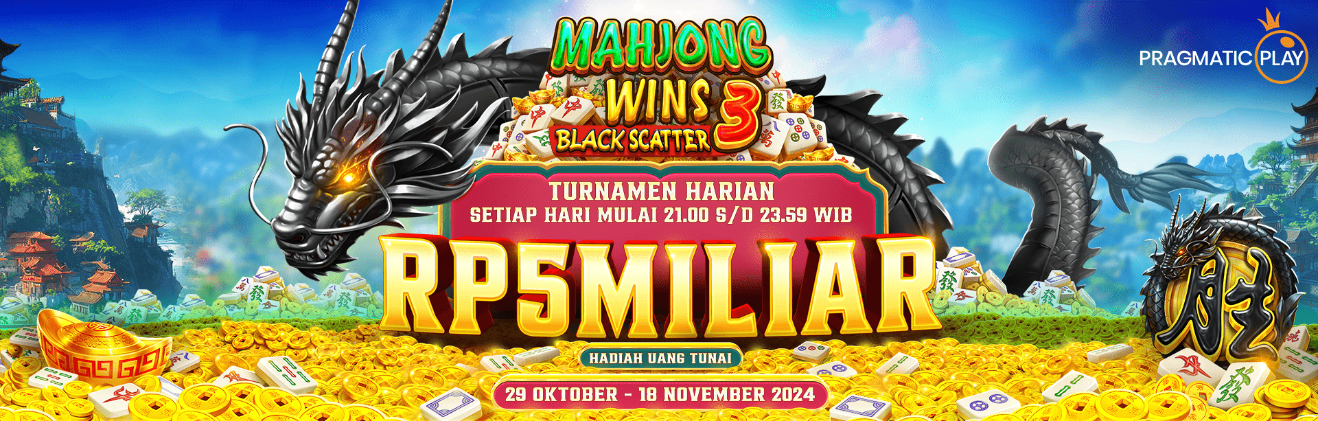 PP - Mahjong Wins 3 – Black Scatter Daily Tournaments!